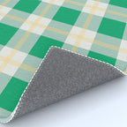 green vintage gingham  Rug Gallery Image 4