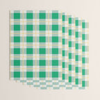 green vintage gingham  Wrapping Paper Gallery Image 3
