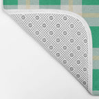 green vintage gingham  Bath Mat Gallery Image 2