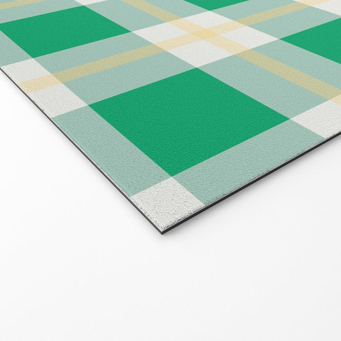 green vintage gingham  Welcome Mat Gallery Image 2