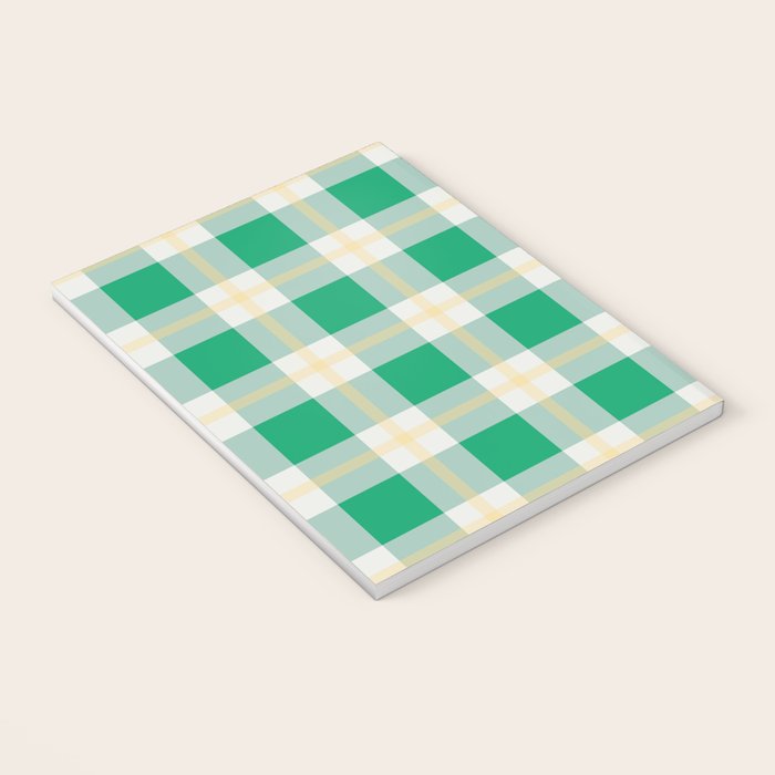 green vintage gingham  Notebook Gallery Image 3