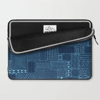 African Indigo Tribal Mud Cloth Laptop Sleeve Gallery Image 2