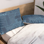 African Indigo Tribal Mud Cloth Pillow Sham Gallery Image 2