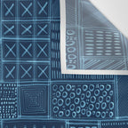 African Indigo Tribal Mud Cloth Wall Tapestry Gallery Image 3