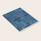 African Indigo Tribal Mud Cloth Notebook Gallery Image 2