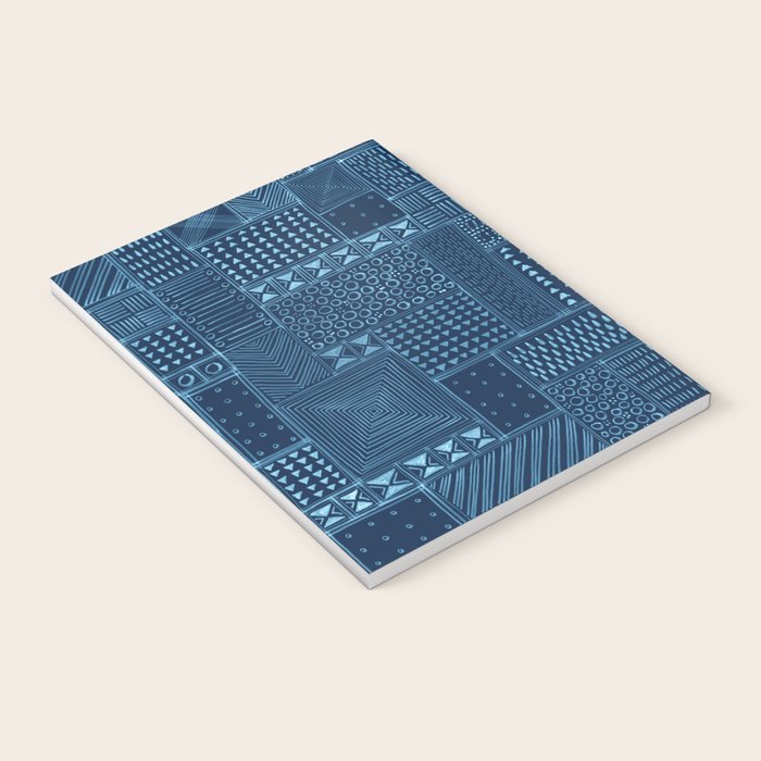 African Indigo Tribal Mud Cloth Notebook Gallery Image 3