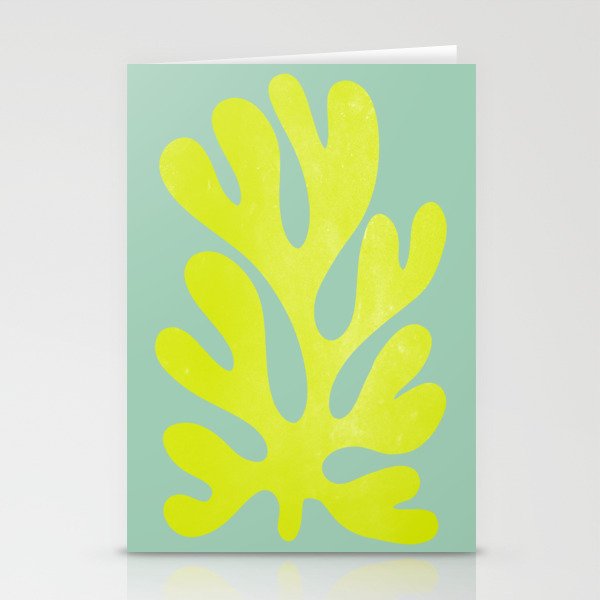 Lime & Sea Green: Matisse Paper Cutouts 06 Stationery Card Gallery Image 2