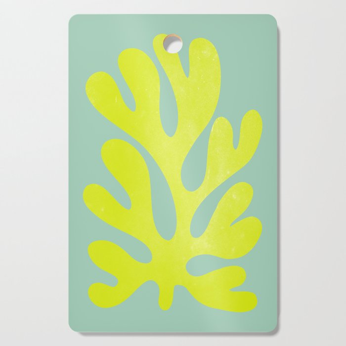 Lime & Sea Green: Matisse Paper Cutouts 06 Cutting Board Gallery Image 1