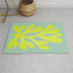 Lime & Sea Green: Matisse Paper Cutouts 06 Rug Gallery Image 1