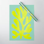 Lime & Sea Green: Matisse Paper Cutouts 06 Wrapping Paper Gallery Image 1