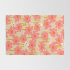 Relax in your summer meadow - floral shapes pattern Rug Gallery Image 2