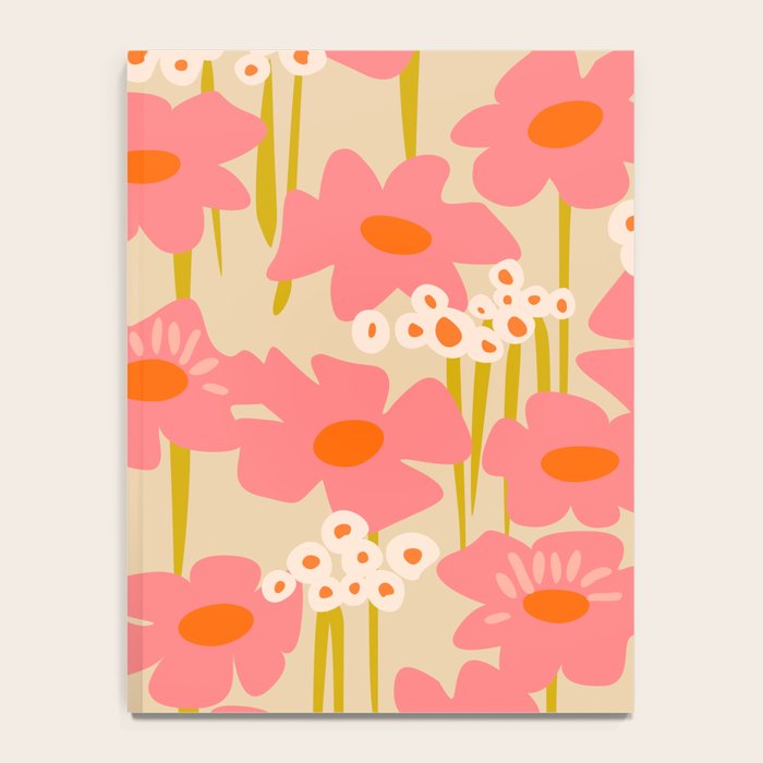 Relax in your summer meadow - floral shapes pattern Notebook Gallery Image 4