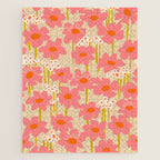 Relax in your summer meadow - floral shapes pattern Jigsaw Puzzle Gallery Image 1