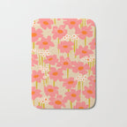 Relax in your summer meadow - floral shapes pattern Bath Mat Gallery Image 1