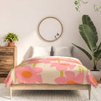 Relax in your summer meadow - floral shapes pattern Comforter Gallery Image 3