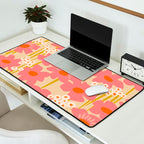 Relax in your summer meadow - floral shapes pattern Desk Mat Gallery Image 2