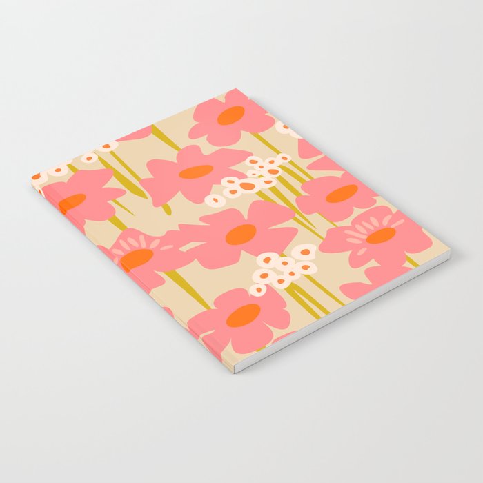 Relax in your summer meadow - floral shapes pattern Notebook Gallery Image 1