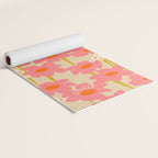 Relax in your summer meadow - floral shapes pattern Yoga Mat Gallery Image 2