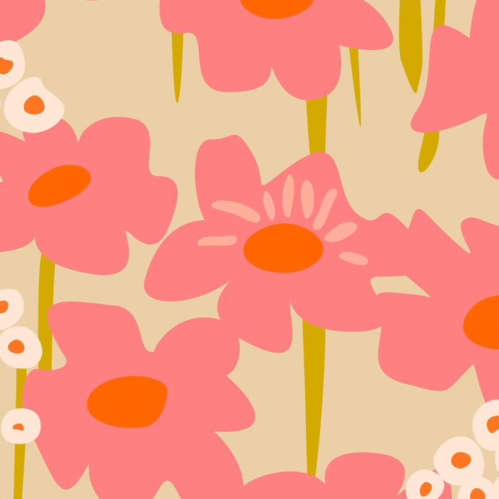 Relax in your summer meadow - floral shapes pattern Coffee Mug Gallery Image 2