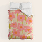 Relax in your summer meadow - floral shapes pattern Duvet Cover Gallery Image 6