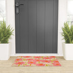 Relax in your summer meadow - floral shapes pattern Welcome Mat Gallery Image 3