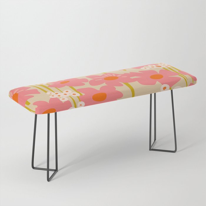 Relax in your summer meadow - floral shapes pattern Bench Gallery Image 1