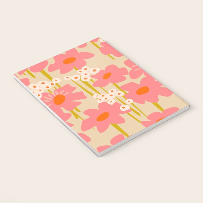 Relax in your summer meadow - floral shapes pattern Notebook Gallery Image 3