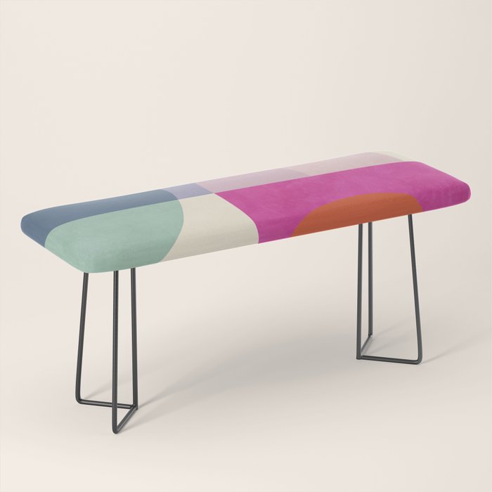 mid century modern shapes Bench Gallery Image 1