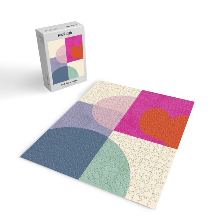 mid century modern shapes Jigsaw Puzzle Gallery Image 2