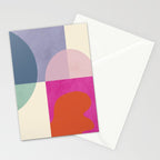 mid century modern shapes Stationery Card Gallery Image 2