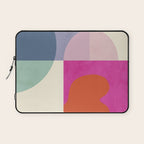 mid century modern shapes Laptop Sleeve Gallery Image 1