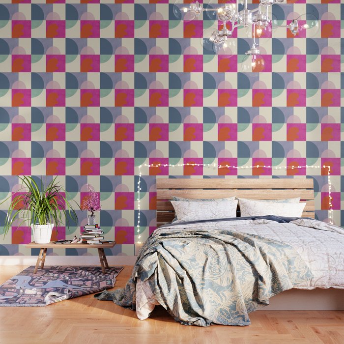 mid century modern shapes Wallpaper Gallery Image 3