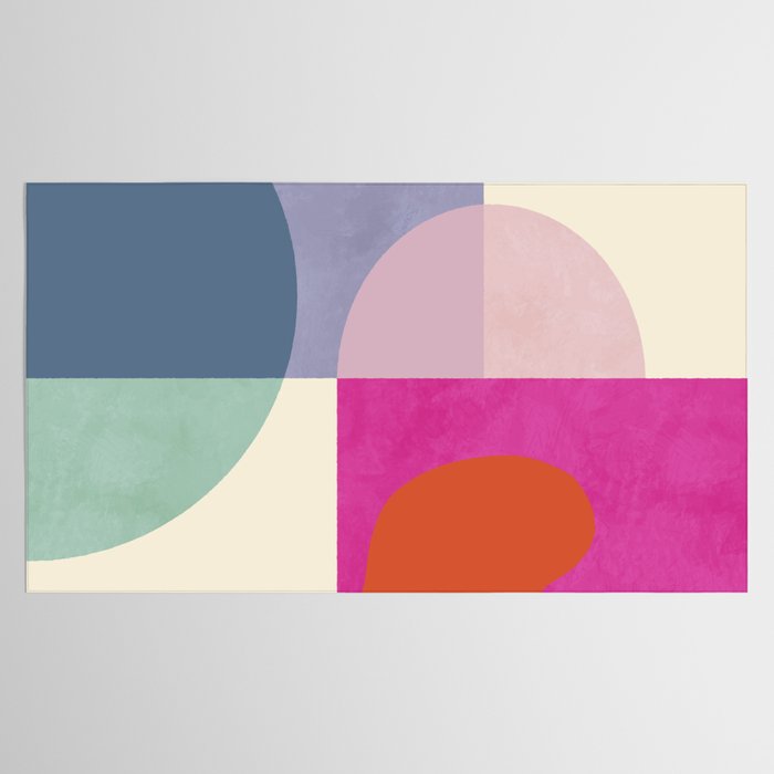 mid century modern shapes Tablecloth Gallery Image 2