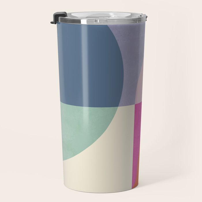 mid century modern shapes Travel Mug Gallery Image 3