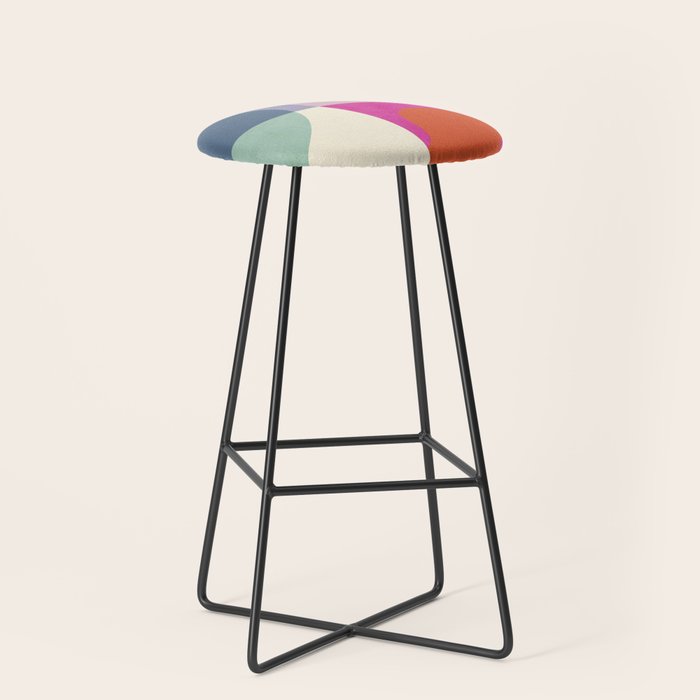 mid century modern shapes Stool Gallery Image 1