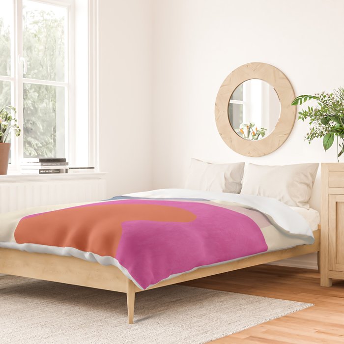 mid century modern shapes Duvet Cover Gallery Image 2