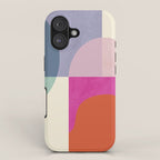 mid century modern shapes iPhone Case Gallery Image 1