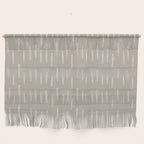 Boho Prints, Raindrops, Beige, Minimalism, Abstract Art Wall Hanging Gallery Image 1