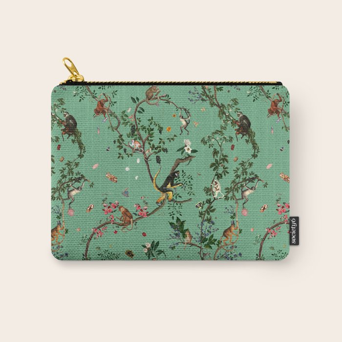 Monkey World Green Carry All Pouch Gallery Image 1