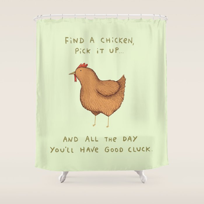 Good Cluck Shower Curtain Gallery Image 1