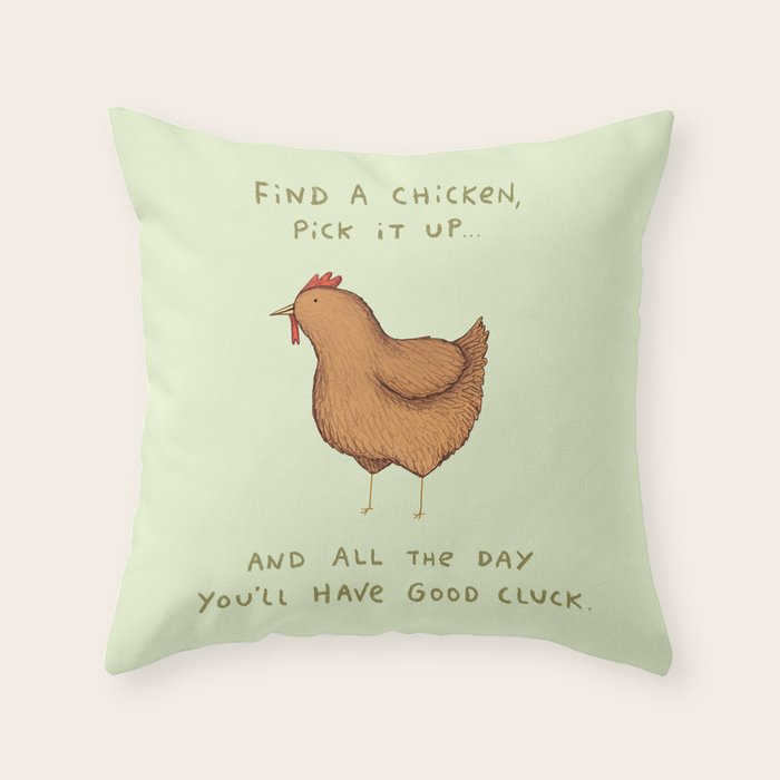 Good Cluck Throw Pillow Gallery Image 6