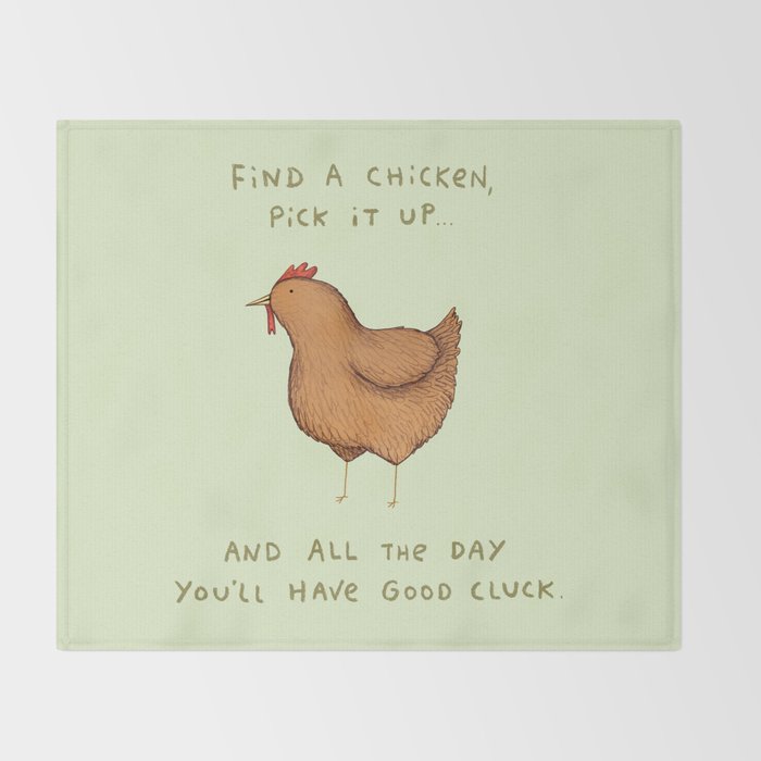 Good Cluck Throw Blanket Gallery Image 2