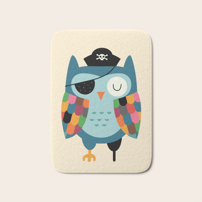 Captain Whooo Bath Mat Gallery Image 1