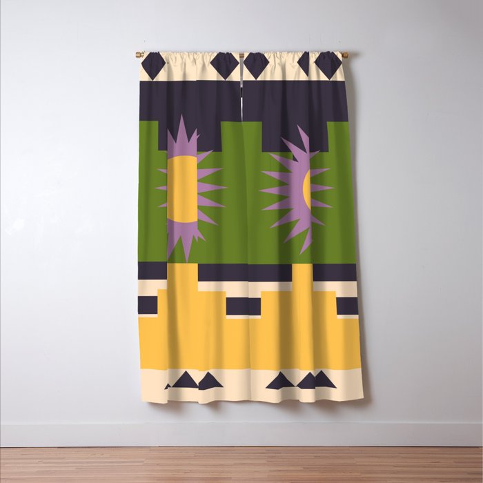 Geometric Abstraction 14 Window Curtain Gallery Image 3