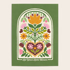 Let your Love Bloom Floral Folk Art Poster Gallery Image 4