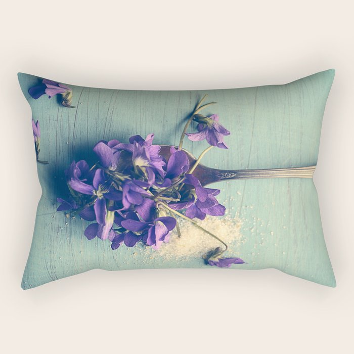 Sweet Violets Rectangular Pillow Gallery Image 1