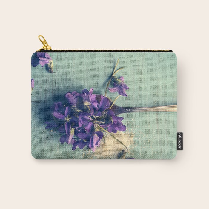 Sweet Violets Carry All Pouch Gallery Image 1