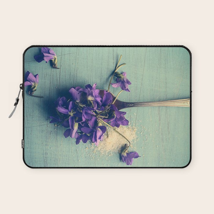 Sweet Violets Laptop Sleeve Gallery Image 1