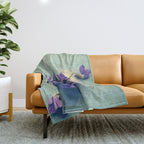 Sweet Violets Throw Blanket Gallery Image 1