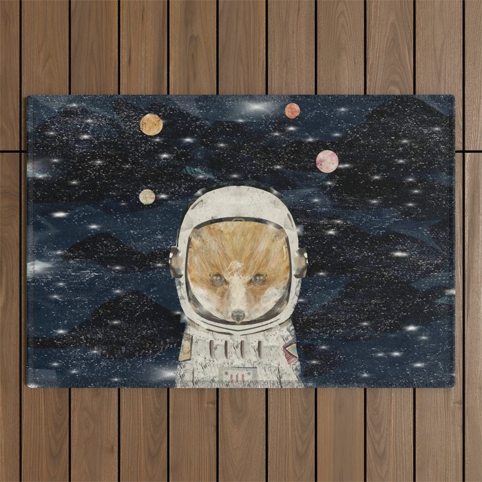 little space fox Outdoor Rug Gallery Image 1
